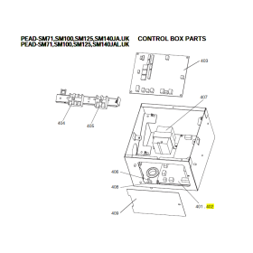Placa de potencia unidad interior conductos MITSUBISHI ELECTRIC modelo  PEAD-SM100JA.UK