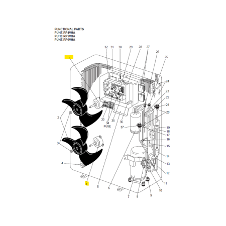 Motor ventilador unidad exterior Mitsubishi Electric PUHZ-RP4VHA 150897