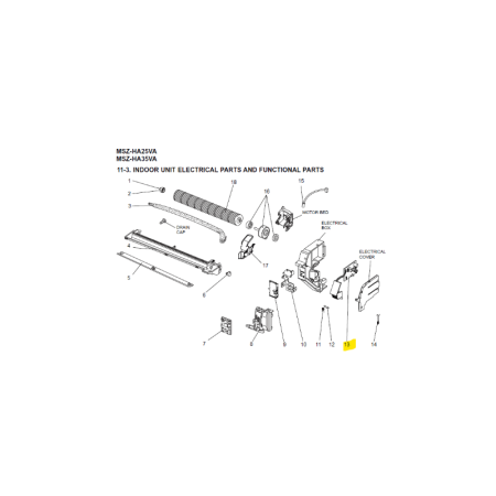 Placa de potencia unidad interior MITSUBISHI ELECTRIC MSZ-HA35VA-E1 483343