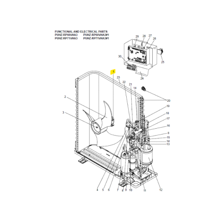 Motor ventilador unidad exterior Mitsubishi Electric PUHZ-RP71VHA3