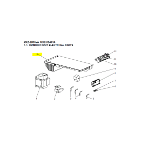 Placa control inverter unidad exterior Mitsubishi Electric MXZ-2D33VA-E3