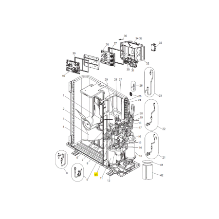 SONDA DESCARGA UNIDAD EXTERIOR MITSUBISHI ELECTRIC PUHZ-FRP71VHA2 494703 R01E35201