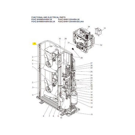 Motor ventilador unidad exterior Mitsubishi Electric PUHZ-SHW112VHAR4.UK