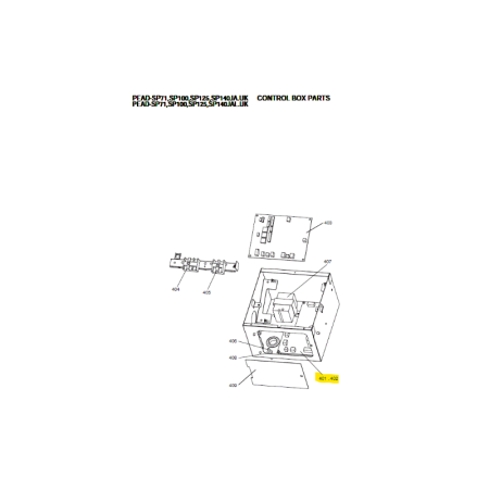 Placa de potencia unidad interior conductos MITSUBISHI ELECTRIC modelo PEAD-SP100JAR1