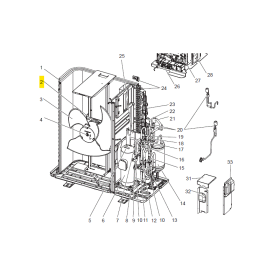 Motor ventilador unidad exterior MITSUBISHI ELECTRIC ECODAN PUHZ-SW100VAA.UK