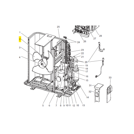 Motor ventilador unidad exterior MITSUBISHI ELECTRIC ECODAN PUHZ-SW100VAA.UK