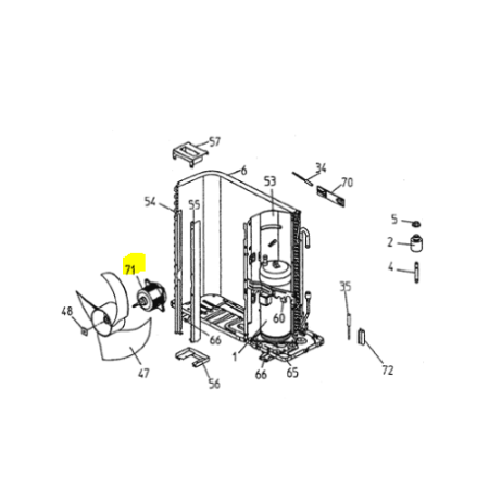 Motor ventilador exterior DAIKIN modelo REQ71B8V3B 4015817