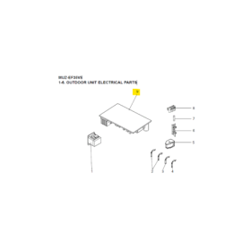 Placa inverter P.C BOARD exterior MITSUBISHI ELECTRIC modelo MUZ-EF35VE-E4 281138