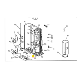 COMPRESOR DAIKIN unidad exterior modelo ERHQ016BAV3 2443470
