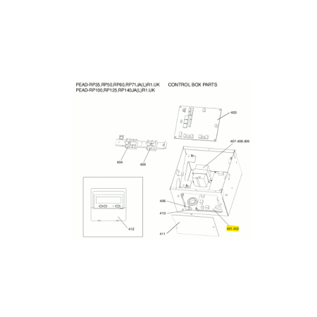 Placa electrónica de potencia unidad interior MITSUBISHI ELECTRIC PEAD-RP60JAR1.UK S70K30313H