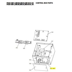 PLACA DE POTENCIA UNIDAD INTERIOR MITSUBISHI ELECTRIC PEAD-SM140JA.UK 486679 S70K40313H