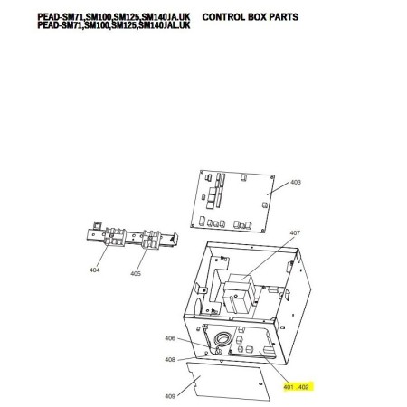 PLACA DE POTENCIA UNIDAD INTERIOR MITSUBISHI ELECTRIC PEAD-SM140JA.UK 486679 S70K40313H