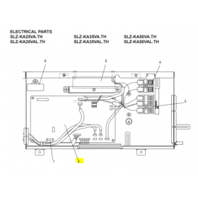 Placa de control unidad interior Mitsubishi SLZ-KA50VAL.TH E17166447 190933