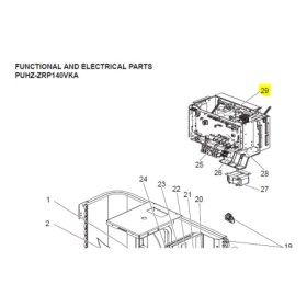 Placa inverter exterior MITSUBISHI ELECTRIC modelo PUHZ-ZRP140VKA 411656