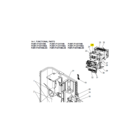 Placa inverter exterior MITSUBISHI ELECTRIC modelo PUMY-P140YHM1 258418 T7WE84313