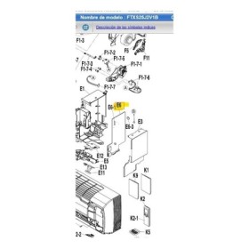 PLACA DE CONTROL UNIDAD INTERIOR FTXS25J2V1B 5007020