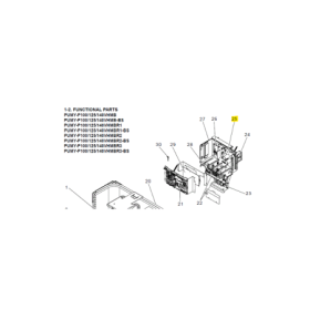 Placa inverter exterior MITSUBISHI ELECTRIC modelo PUMY-P125VHMBR32