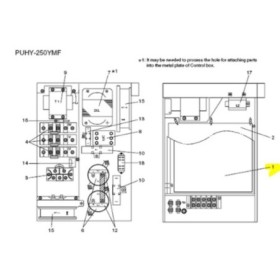PLACA CONTROL EXTERIOR PUHY-250YMF 69298