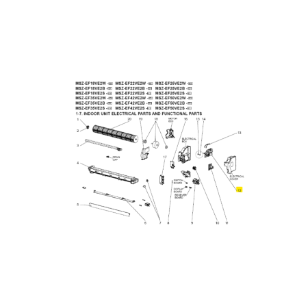 Placa de potencia unidad interior MITSUBISHI modelo MSZ-EF42VE2B-E1 472841
