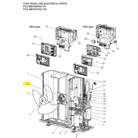 MOTOR VENTILADOR UNIDAD EXTERIOR MITSUBISHI ELECTRIC PUZ-SM100VKA.TH E27F03301 474785