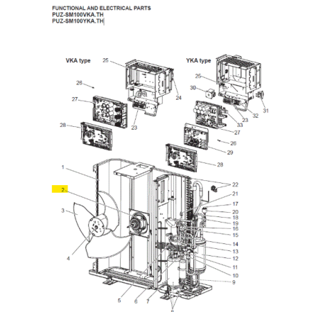 MOTOR VENTILADOR UNIDAD EXTERIOR MITSUBISHI ELECTRIC PUZ-SM100VKA.TH E27F03301 474785
